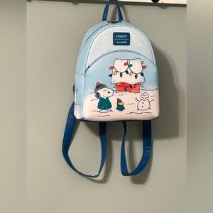 Loungefly snoopy winter backpack
